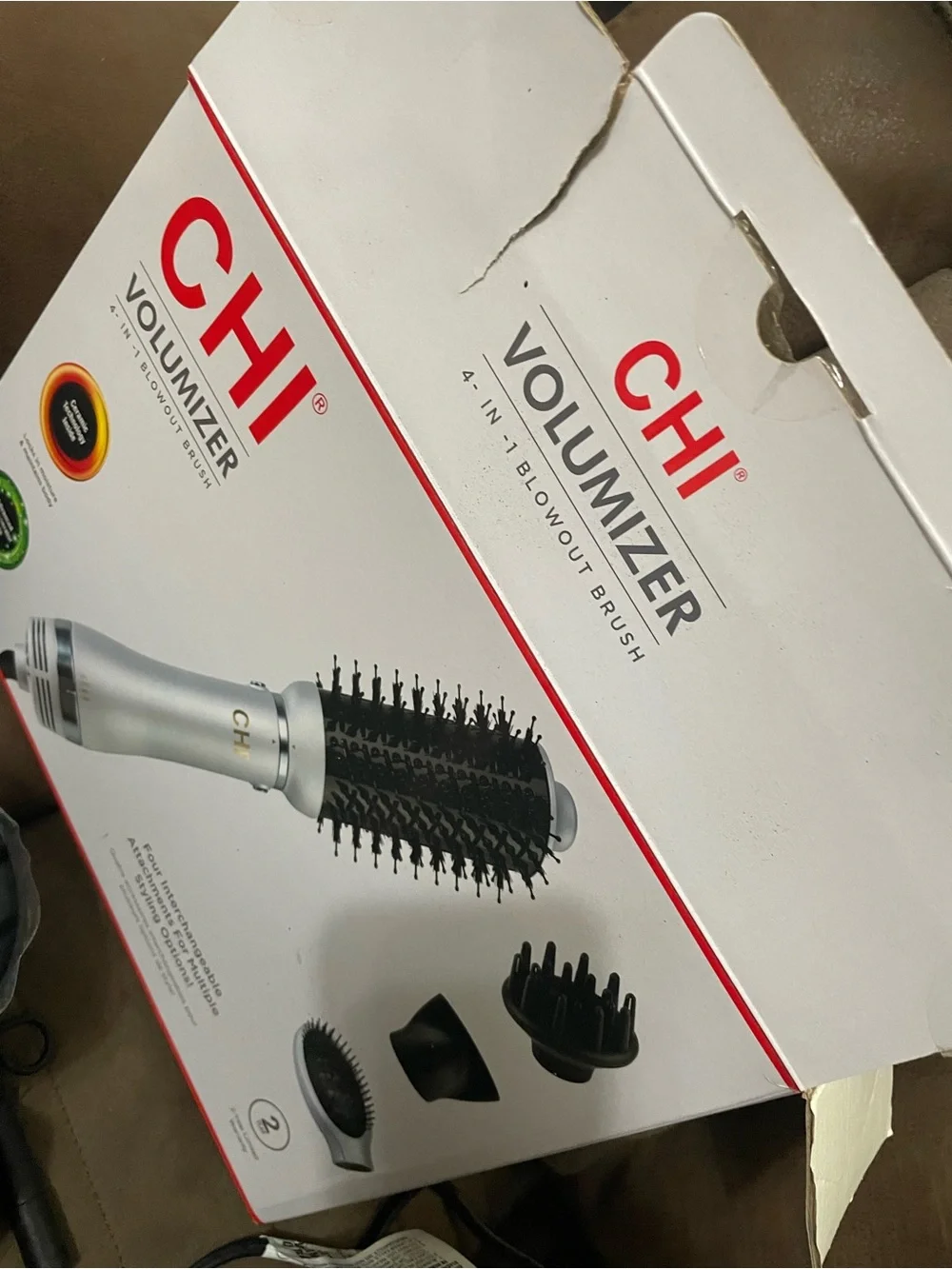 Ulta Beauty Black and Red Round Hot Air Brush
